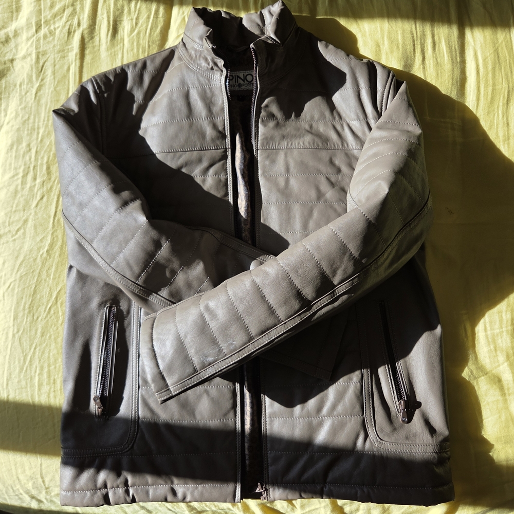 Pino Porte Men's Leather Bomber Jacket